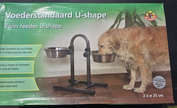 Dog bowl stand for large dog