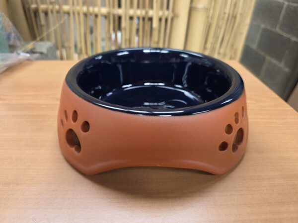 Gamelle terracota couleur bleue