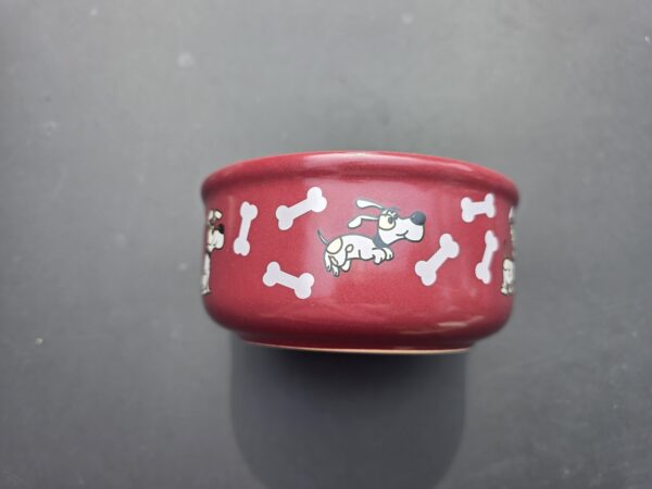 Gamelle motif chien en porcelaine