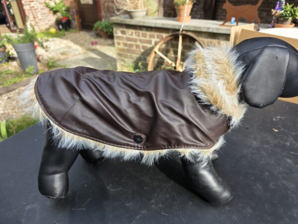 27 cm brown quadra aviator coat